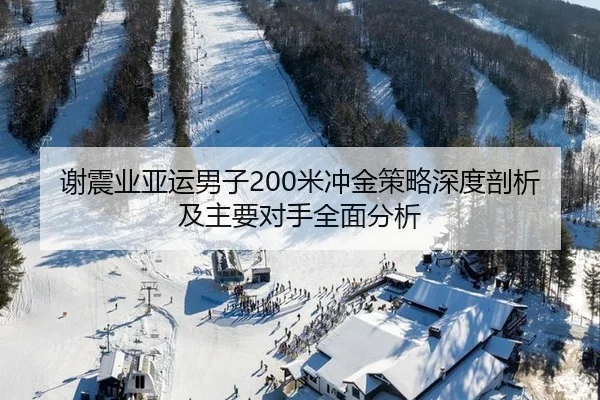 谢震业亚运男子200米冲金策略深度剖析及主要对手全面分析